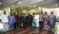 President Akufo-Addo together with the Charter Committee for 'Ghana Beyond Aid'