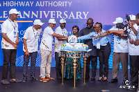 Chief of Staff, Frema Osei-Opare (middle), Roads Minster, Asenso-Boakye and others at the event