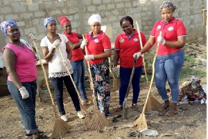 an appendage of the ruling New Patriotic Party (NPP), has embarked on a five-hour clean-up exercise