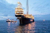 Five hundred and fifty million barrels of oil have been discovered off Ghana coast