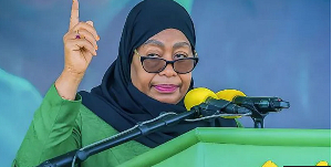 Samia was declared the winner with 98% of the vote