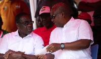 James Gyakye Quayson and John Dramani Mahama during campaigns