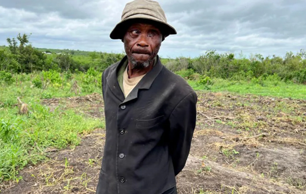 Farmer Tambala Jefwa was left with one eye after an assault