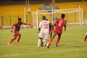Asante Kotoko were held to a 1-1 draw by Eleven Wonders at the Accra Sports Stadium