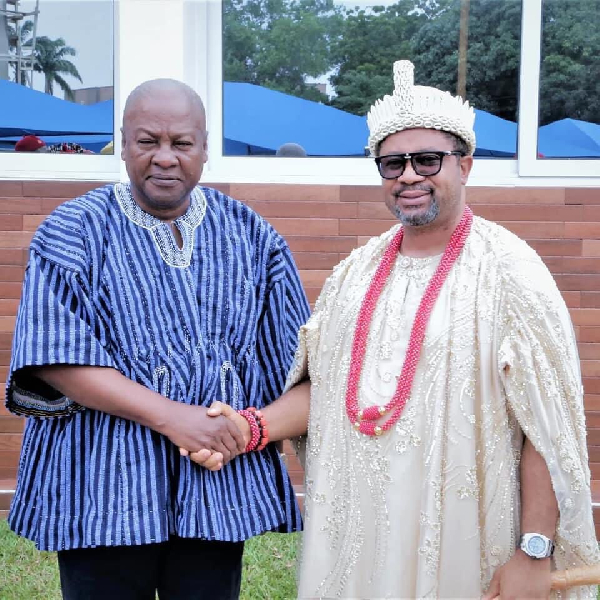 John Dramani Mahama and Dr. Amb. Eze Chukwudi Ihenetu