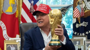 Trump With Trophy 