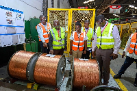 The inspection took place at the production facility of Nexans Kabelmetal Ghana Limited