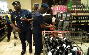 The team visited four major retails shops in Accra