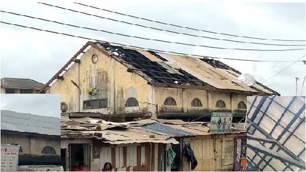 How the roof looked before and after it was fixed (Photo: 3news)