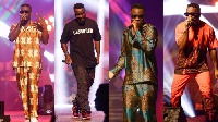 Sarkodie changed his outfits a number of times during his performances