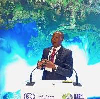 Cedric Dzelu is a climate change advocate from Ghana