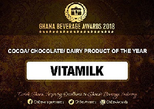 Vitamilk Ghana is Cocoa/Chocolate/Diary Product of the Year