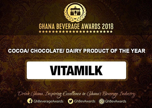 Vitamilk Ghana is Cocoa/Chocolate/Diary Product of the Year