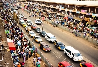 A market scene in Ghana