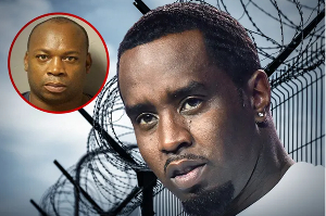 A picture of Diddy and Jamaican drug lord known as Dudus