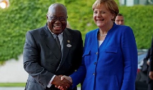 President Akufo-Addo with German Chancellor Angela Merkel