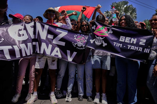 Gen Z protestors in Madagascar marched on the streets