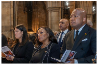 Samuel Okudzeto Ablakwa and Sabah Zita Benson (M) at the memorial service