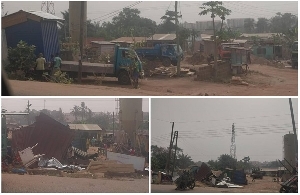 Scene From The Demolishing Exercise In Oyibi
