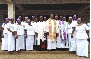 Tema Archdeaconry of the Anglican Women's Fellowship with the other two Reverends