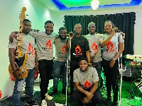 Ampong with his band