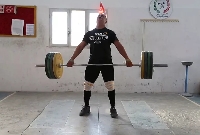 Libyan weightlifter, Ahmed Abuzariba