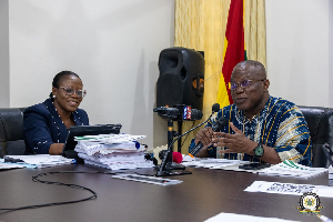 Director-General Dr Audrey Smock Amoah and Board Chair Dr Nii Moi Thompson