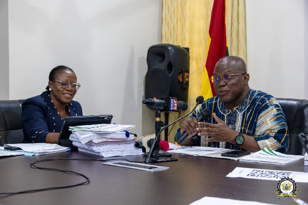 Director-General Dr Audrey Smock Amoah and Board Chair Dr Nii Moi Thompson