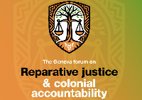 The Geneva Forum discussions surround colonial accountability