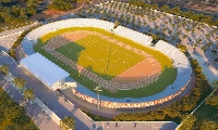An architectural view of the Legon Sports Complex