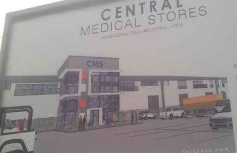 The front view of the new medical store