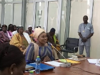 Minister-Designate for the  Ministry of Gender, Lariba Zuweira Abudu at her vetting session