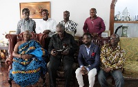 John Agyekum Kufuor with members of the Good Governance Hall of Fame and Award Group