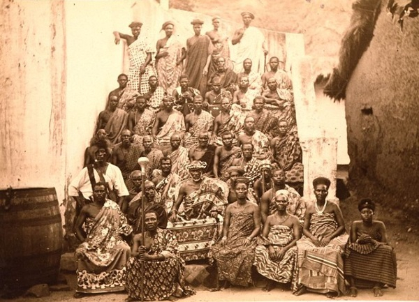 King Kobina Gyan of Elmina and members of his tribe, Gold Coast