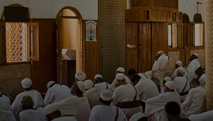Sufis pray at war-damaged Sheikh Garib Allah Mosque, Khartoum outskirts