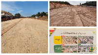 A section of the ongoing work on the Adentan-Dodowa Road Dualisation Project