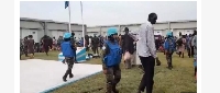 Social media footage captured locals gathering at a UN peacekeeper camp following deadly attacks