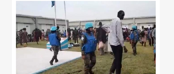 Social media footage captured locals gathering at a UN peacekeeper camp following deadly attacks