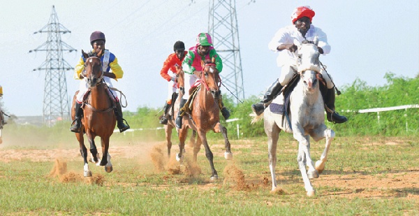 A scene from the Whitsun races held at the Accra Turf Club