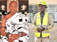 Nana Affum Dwamena III (L), CEO Ashanti Port Services and Dr Justice Amoh, CEO Justmoh Construction