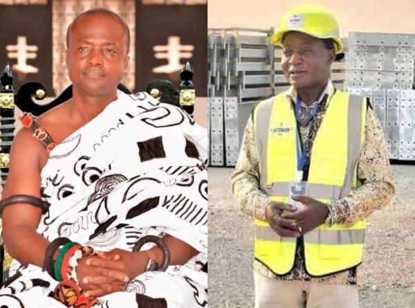 Nana Affum Dwamena III (L), CEO Ashanti Port Services and Dr Justice Amoh, CEO Justmoh Construction