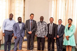 A delegation from Cargill Cocoa and Chocolate with COCOBOD Chairman Hackman Owusu-Agyemang