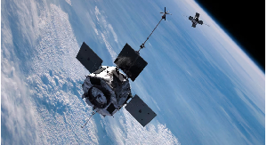 A massive space probe could plummet into Earth’s atmosphere as soon as Tuesday evening