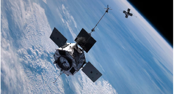 A massive space probe could plummet into Earth’s atmosphere as soon as Tuesday evening