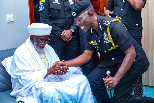 IGP being welcomed by the Chief Imam