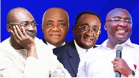 A picture of the five NPP aspiring flagbearers