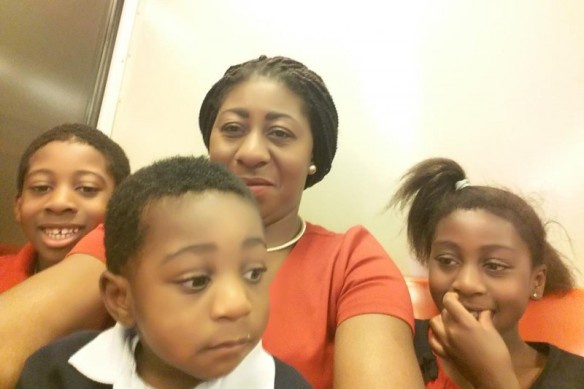 Mrs Owusu &  children i