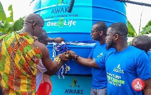 The resident of Okwampa, Ayensuako will now have access to potable drinking water