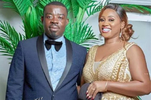 Joana Quaye (R) wants the court to freeze Richard Nii Armah's (L) assets