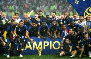 The France national team was crowned champions after defeating the Croatia team